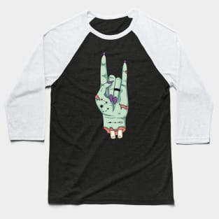 Rock on zombie hand Baseball T-Shirt